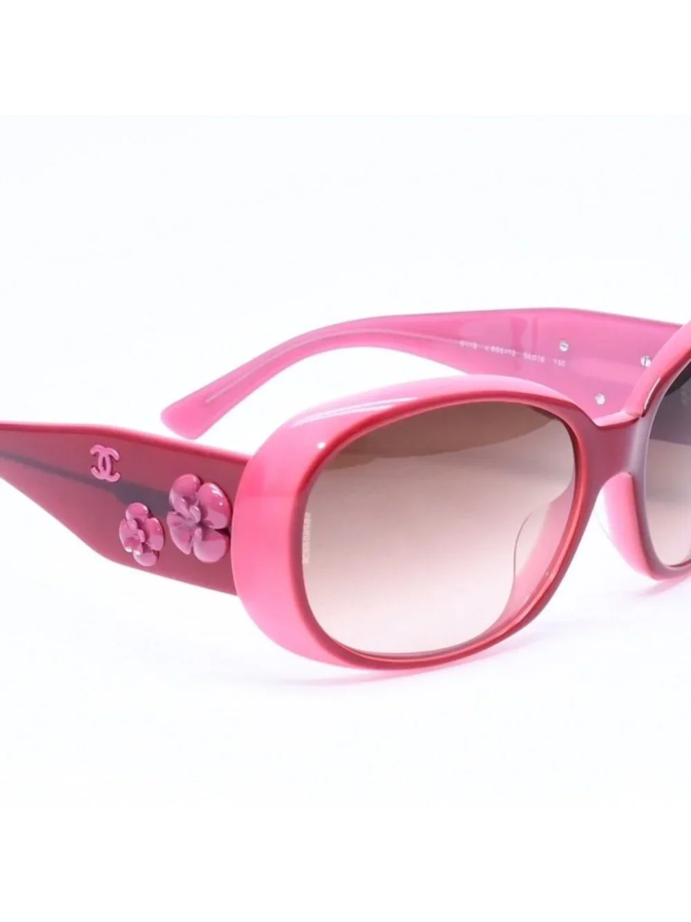 Chanel Sunglasses Eyewear CC Logo Camellia Pink